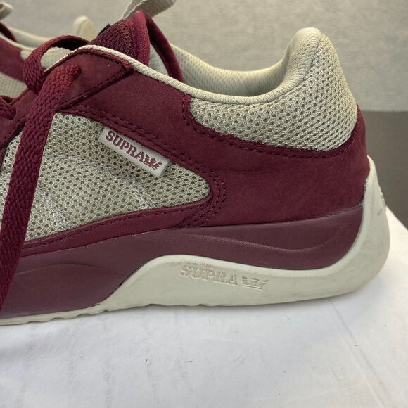 Supra Pecos Sneakers Skateboarding Shoes Marroon  Mens Size 9.5,Athletic - Picture 13 of 16